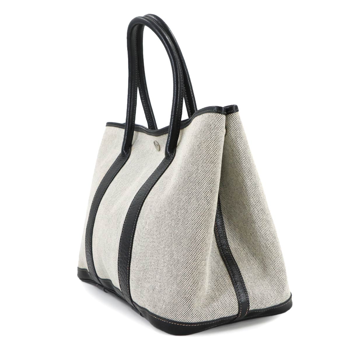 Garden Party PM Tote Bag Toile H Negonda Black Gray