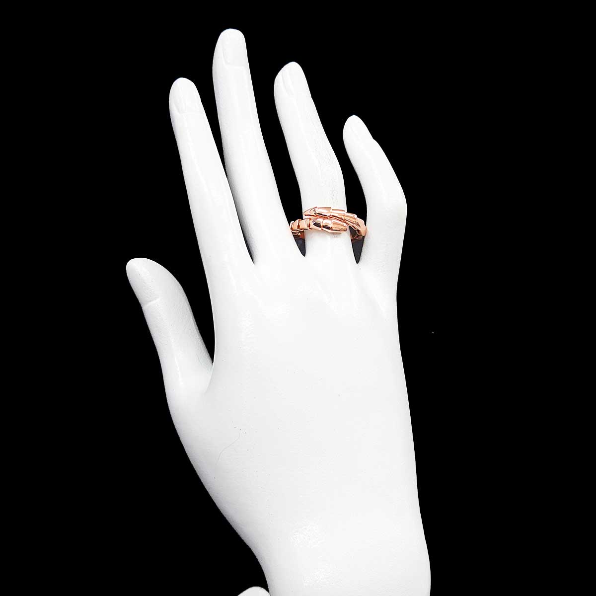 Serpenti Viper Ring 18K PG 750 sizeL 7.25-7.5(US)
