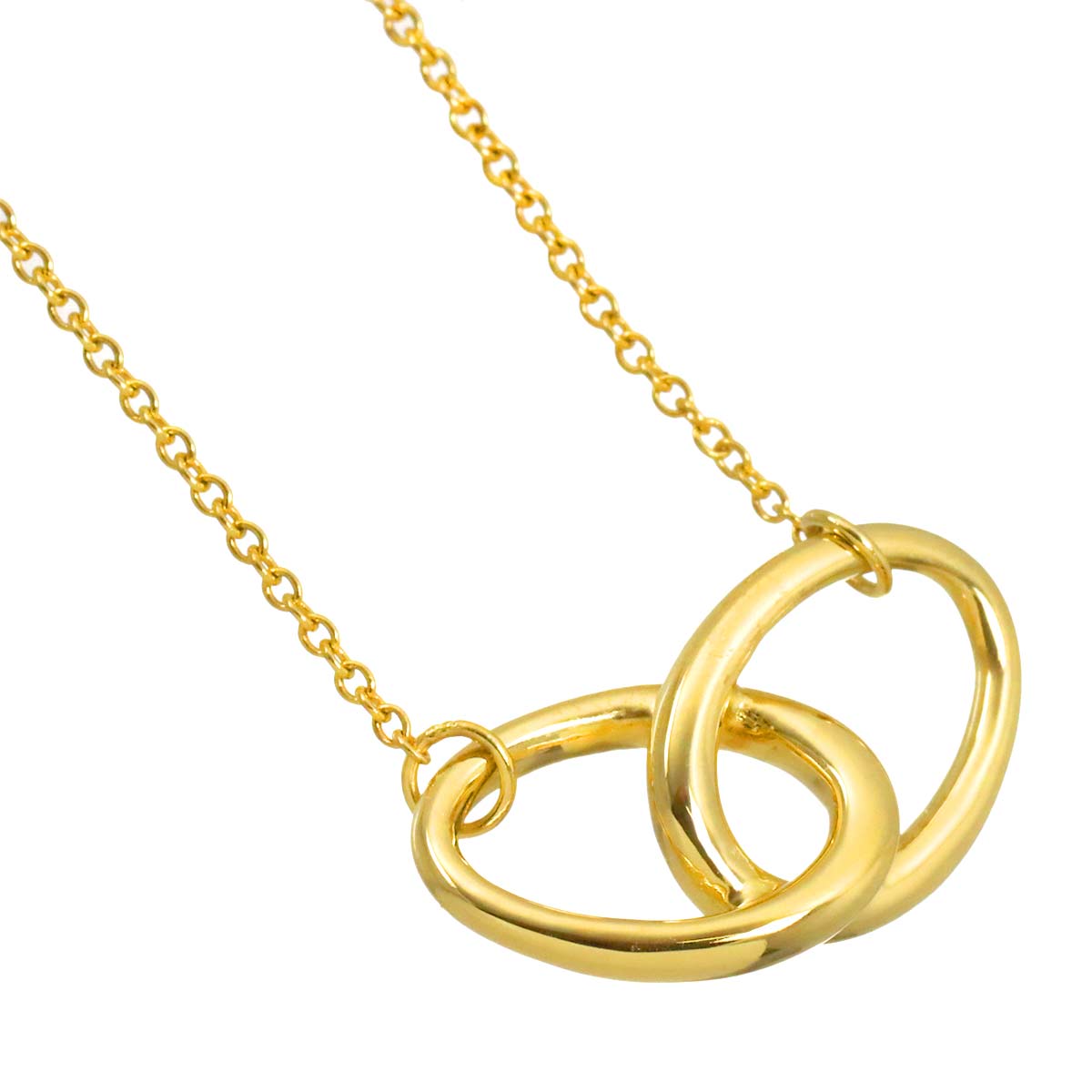 Double Loop Necklace 18K Yellow Gold 750