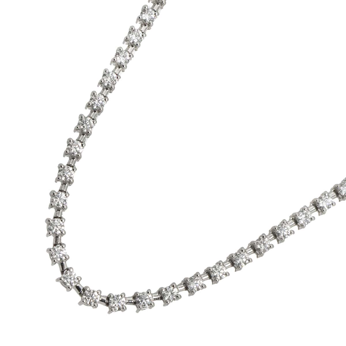 Diamond 6.10ct Necklace Pt Platinum
