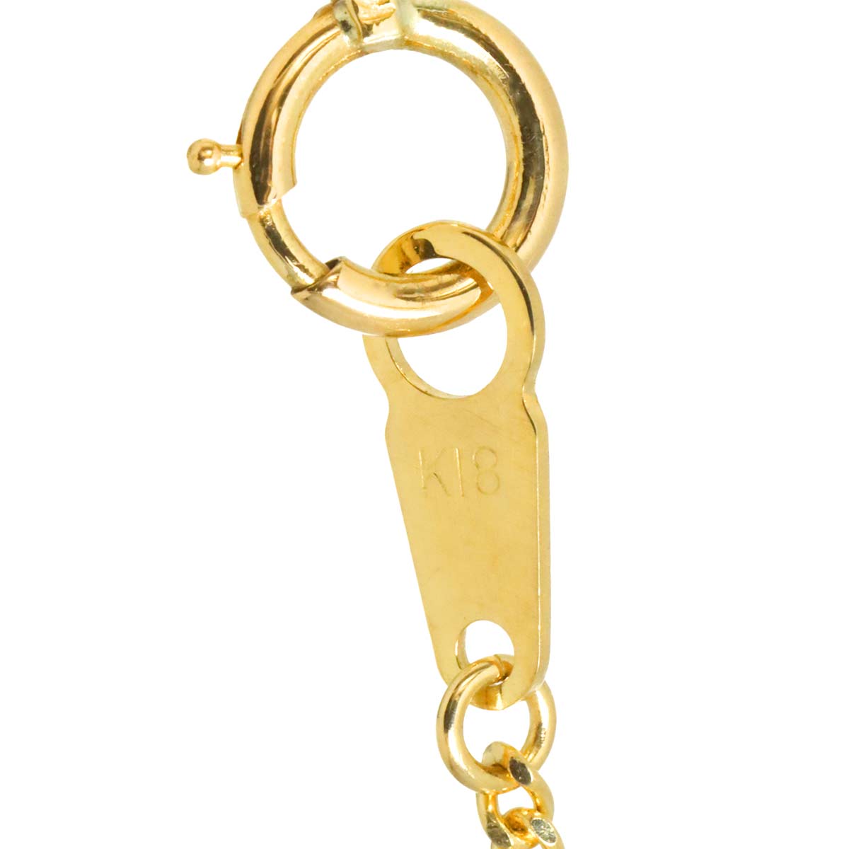 Necklace 18K K18 YG Yellow Gold 750