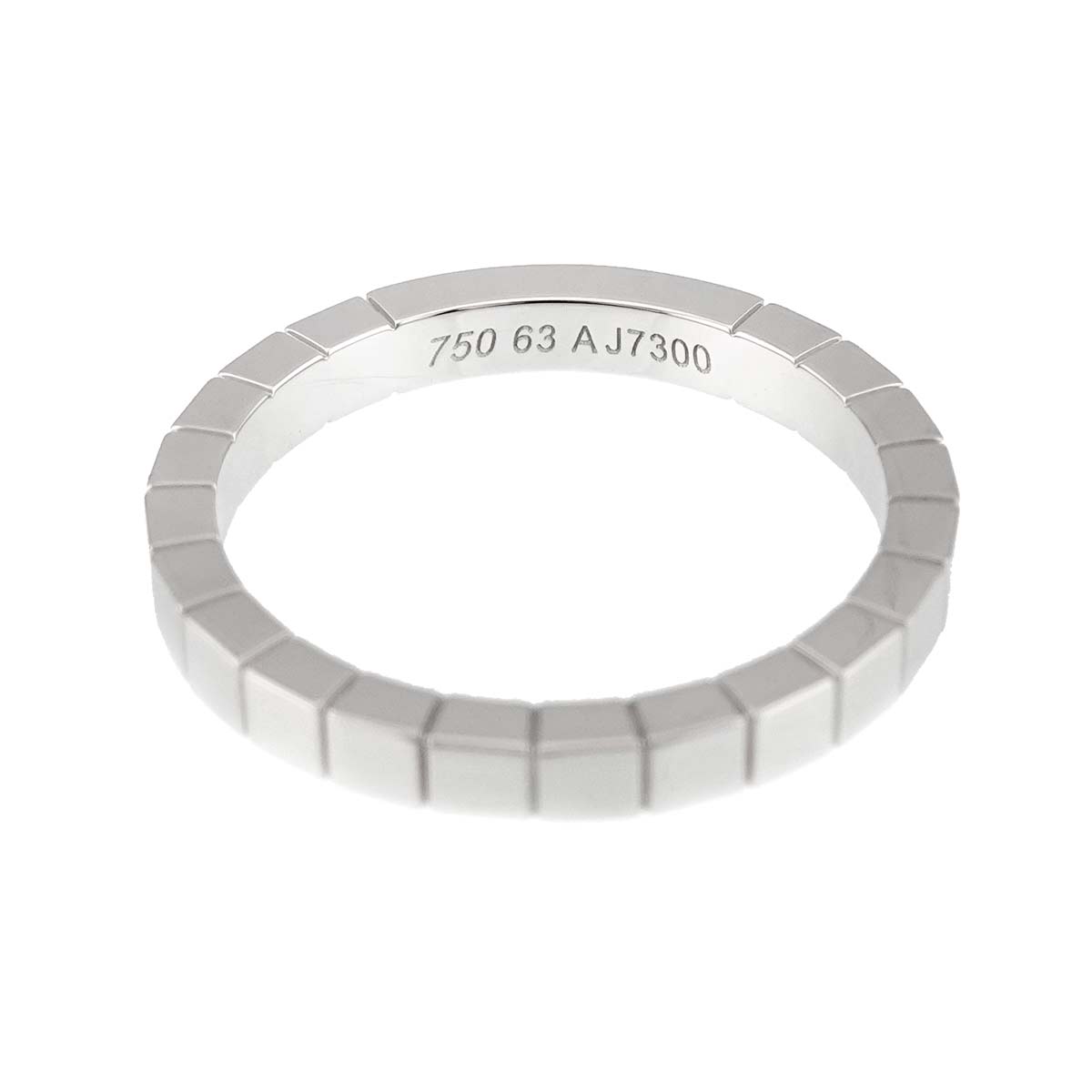 Laniere Ring 18K White Gold 750 Size63 10.25(US)