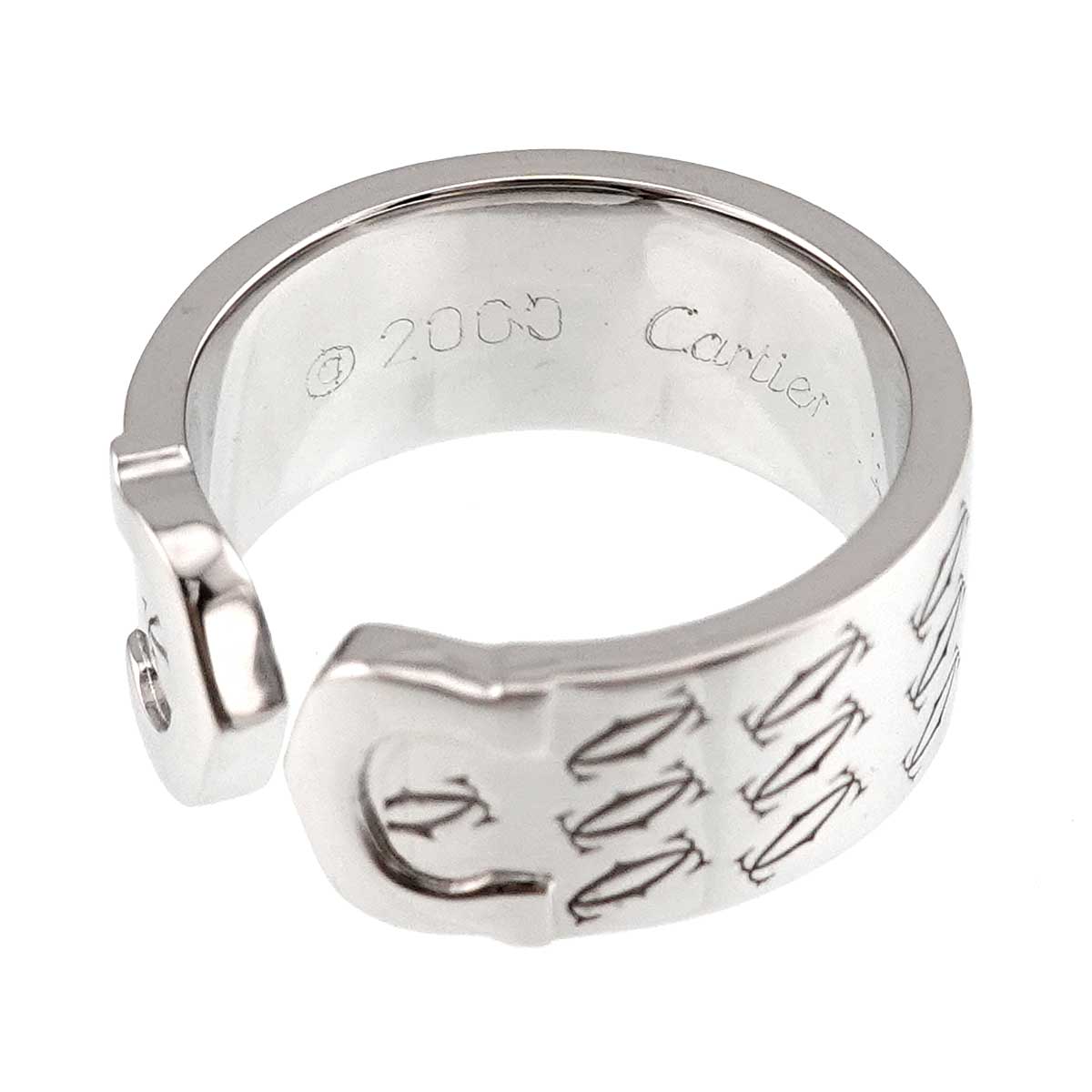 C2 Ring 18K White Gold 750 size49 4.5-4.75(US)