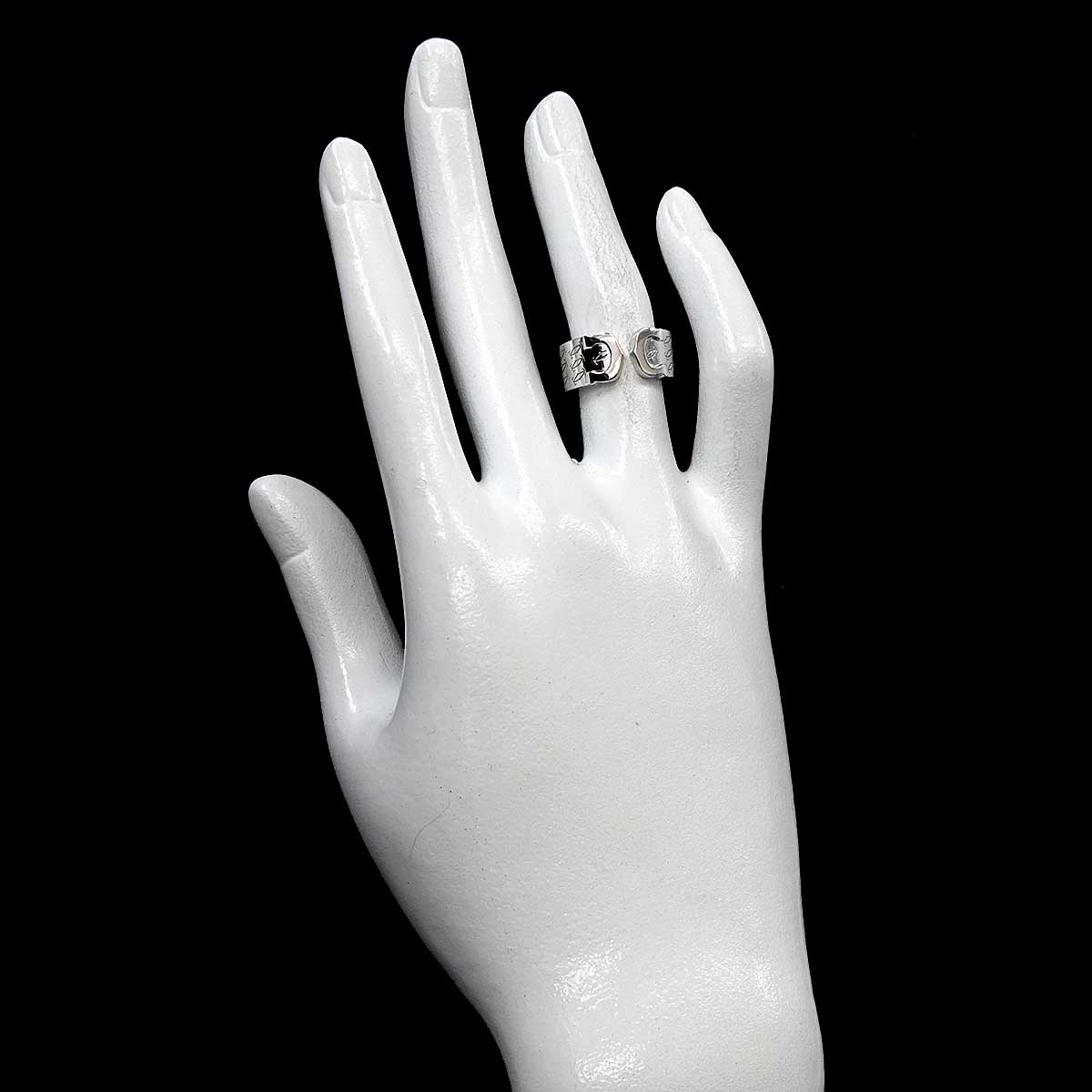 C2 Ring 18K White Gold 750 size49 4.5-4.75(US)