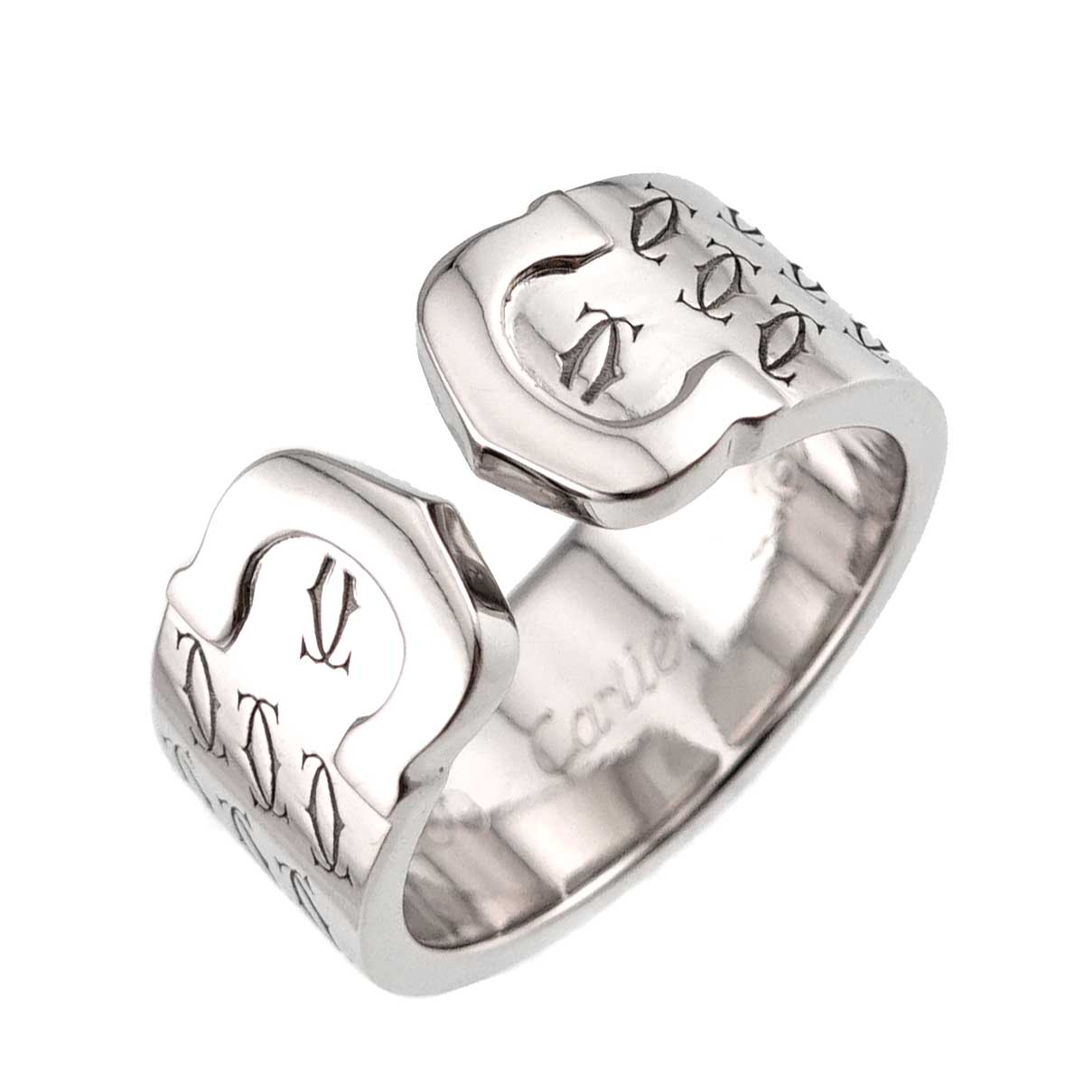 C2 Ring 18K White Gold 750 size49 4.5-4.75(US)