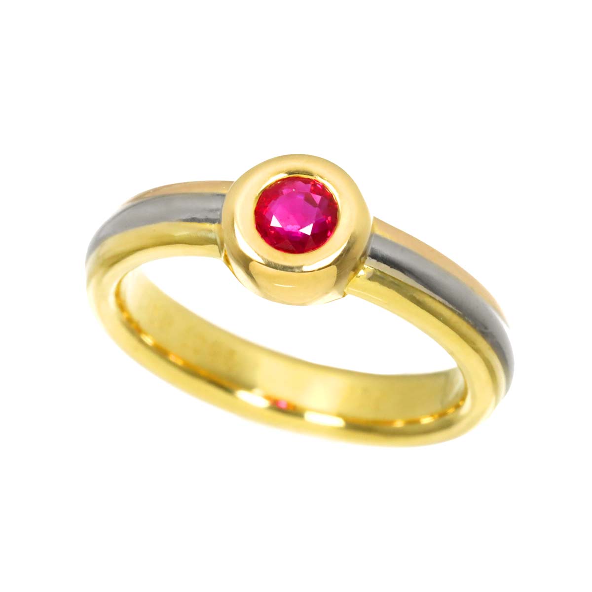 Ruby Ring 18K YG WG PG 750 Size46 3.75(US)