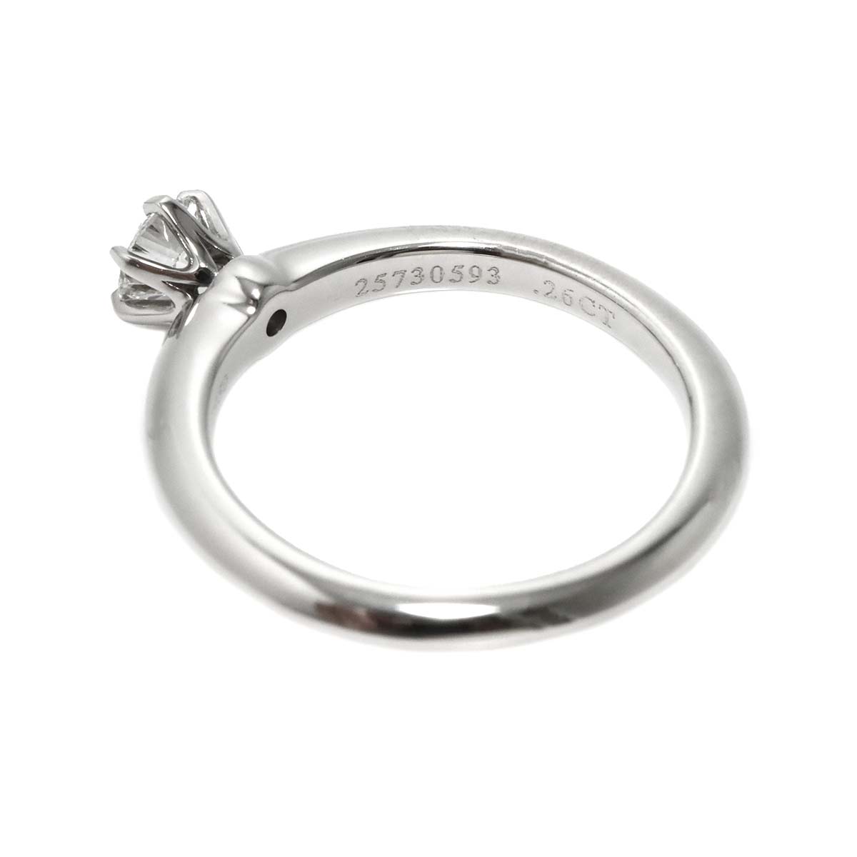 Diamond 0.26ct Ring Pt 4.5(US)