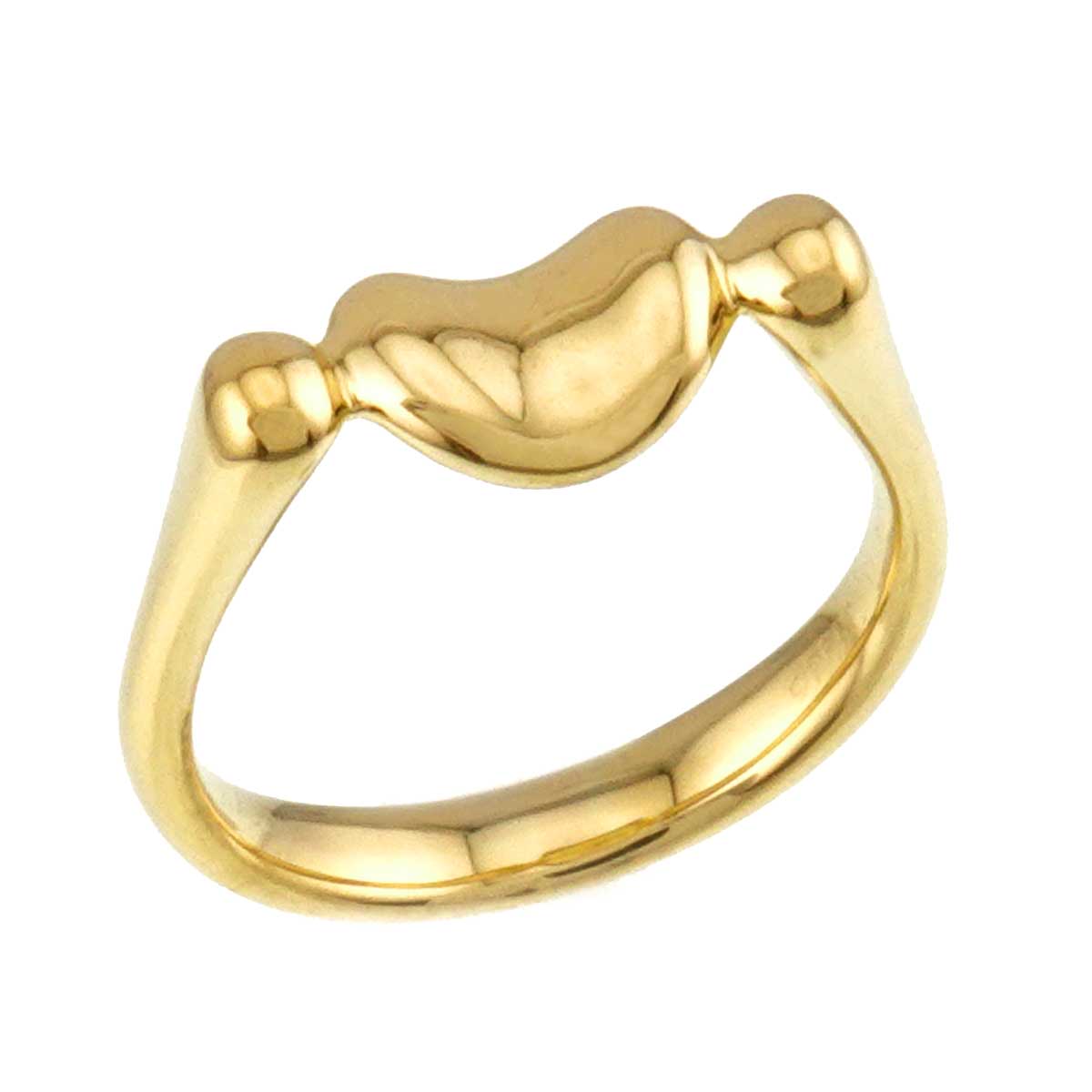 Bean Ring 18K Yellow Gold 750 Size4.75-5(US)