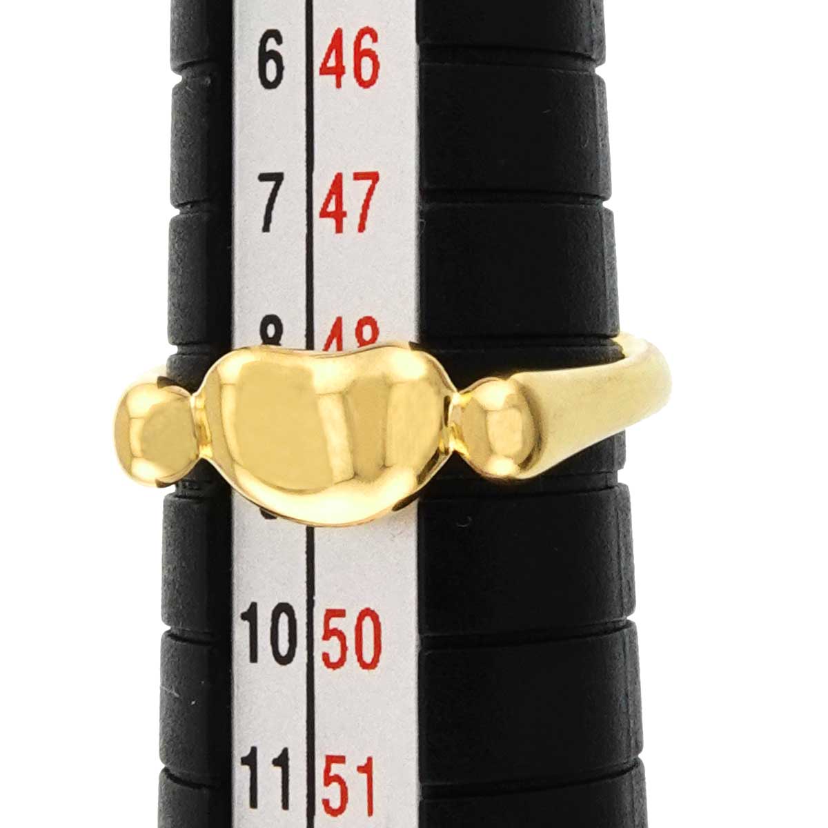 Bean Ring 18K Yellow Gold 750 Size4.75-5(US)