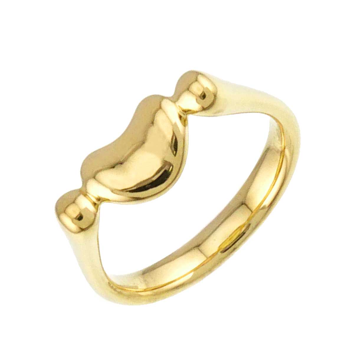 Bean Ring 18K Yellow Gold 750 Size4.75-5(US)
