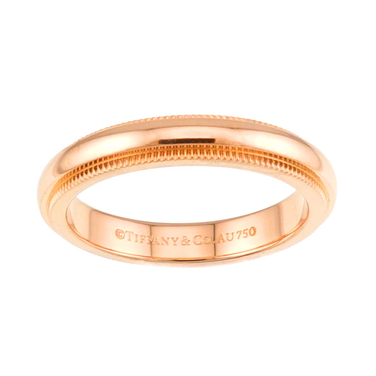 Milgrain Ring 18K Pink Gold 750 Size4.5-4.75(US)