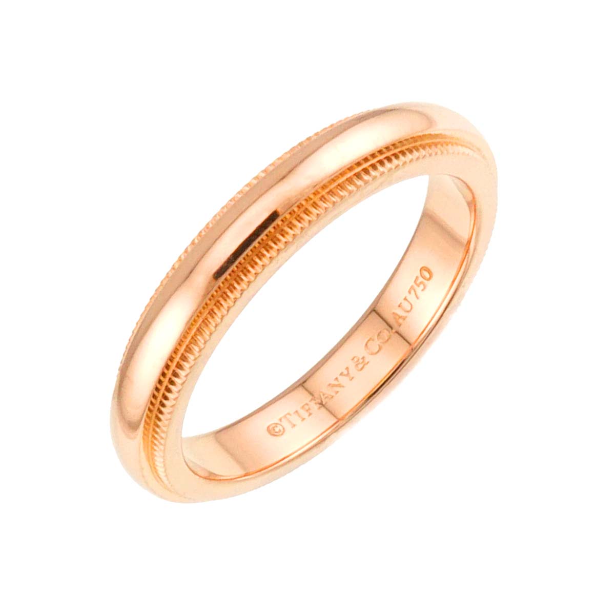 Milgrain Ring 18K Pink Gold 750 Size4.5-4.75(US)