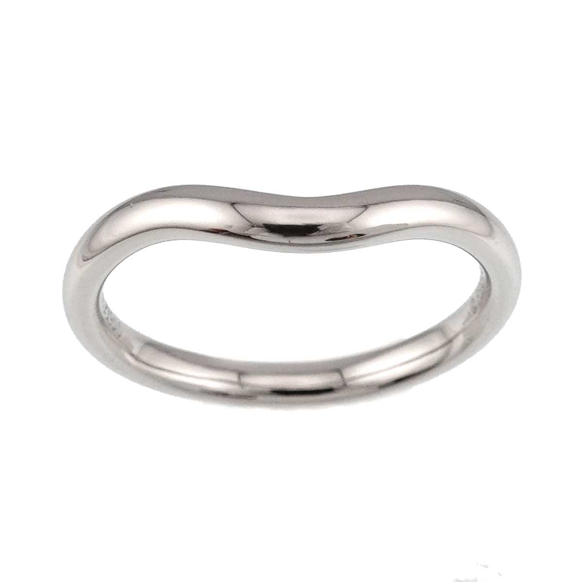 Curved Band Ring Platinum size4-4.5(US)
