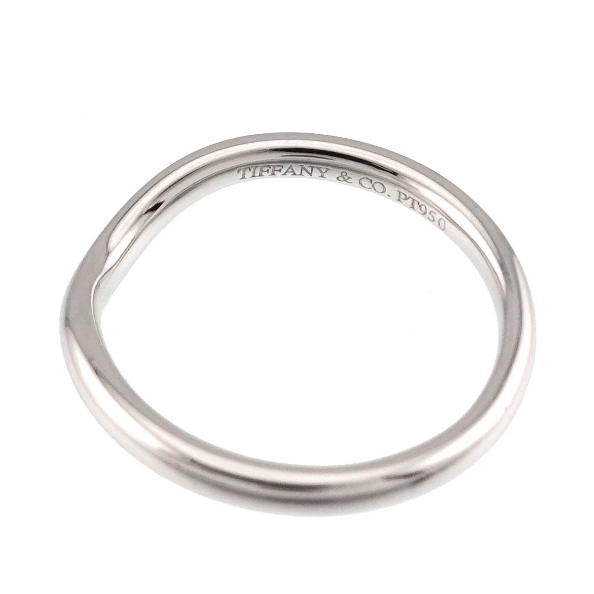 Curved Band Ring Platinum size4-4.5(US)