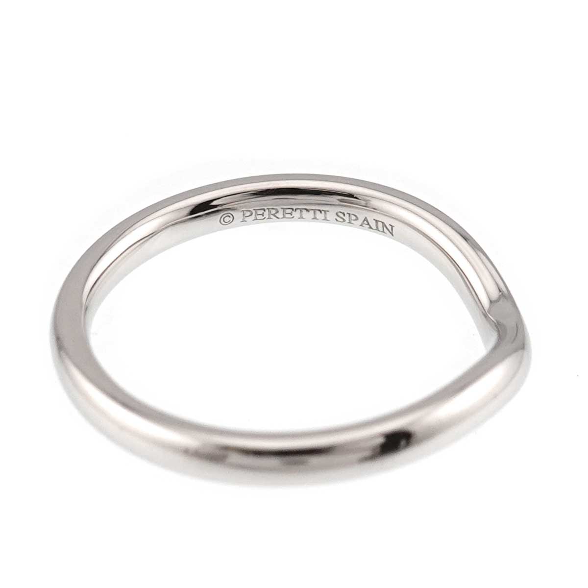Curved Band Ring Platinum size4-4.5(US)