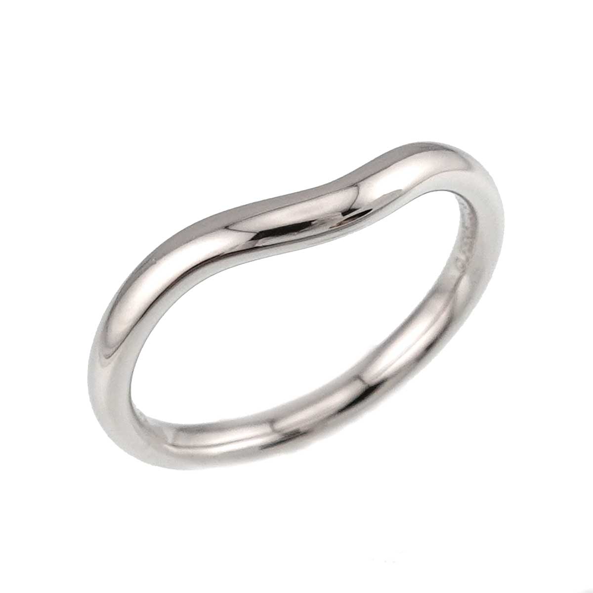 Curved Band Ring Platinum size4-4.5(US)