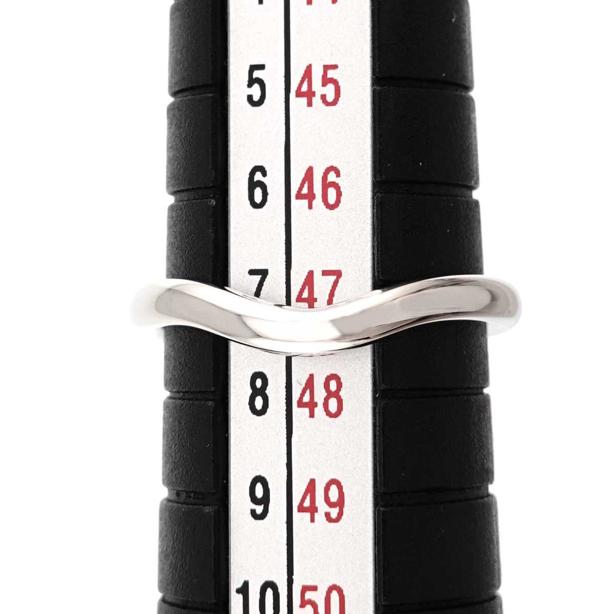 Curved Band Ring Platinum size4-4.5(US)
