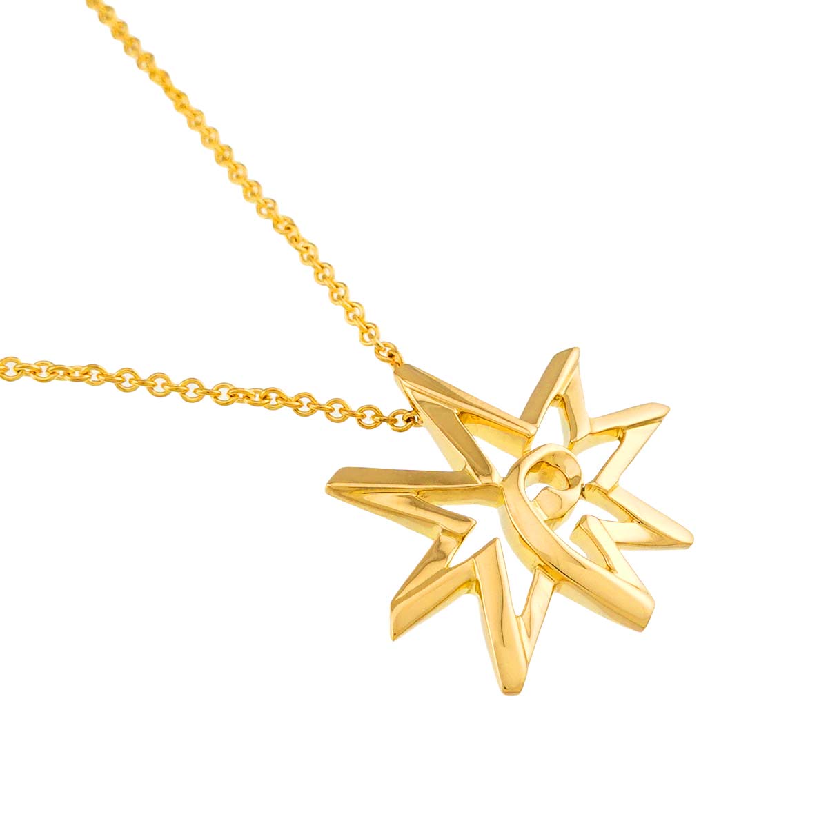 Paloma Picasso Volume Star Necklace 18K Yellow Gold 750