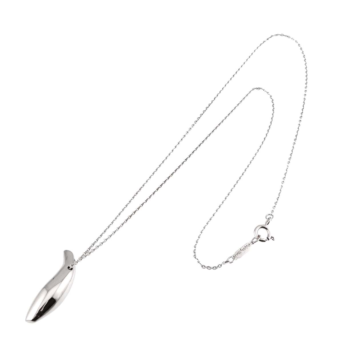 Frank Gehry Fish Necklace 18K White Gold 750