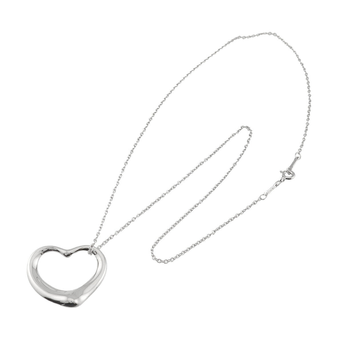 Open Heart Necklace Silver 925