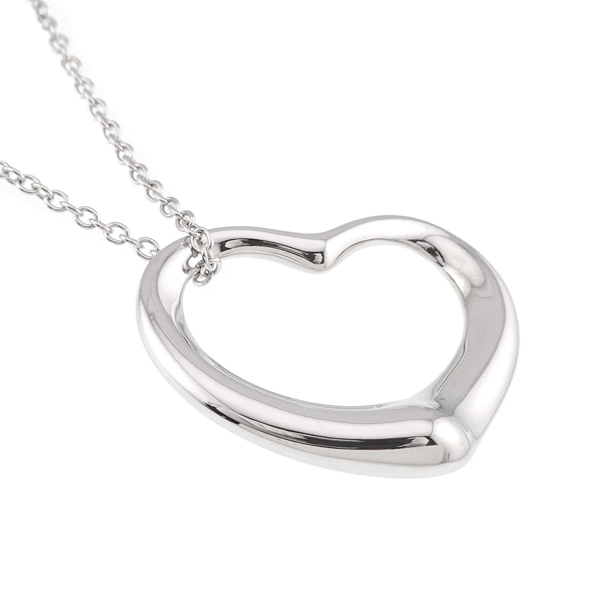Open Heart Necklace Silver 925