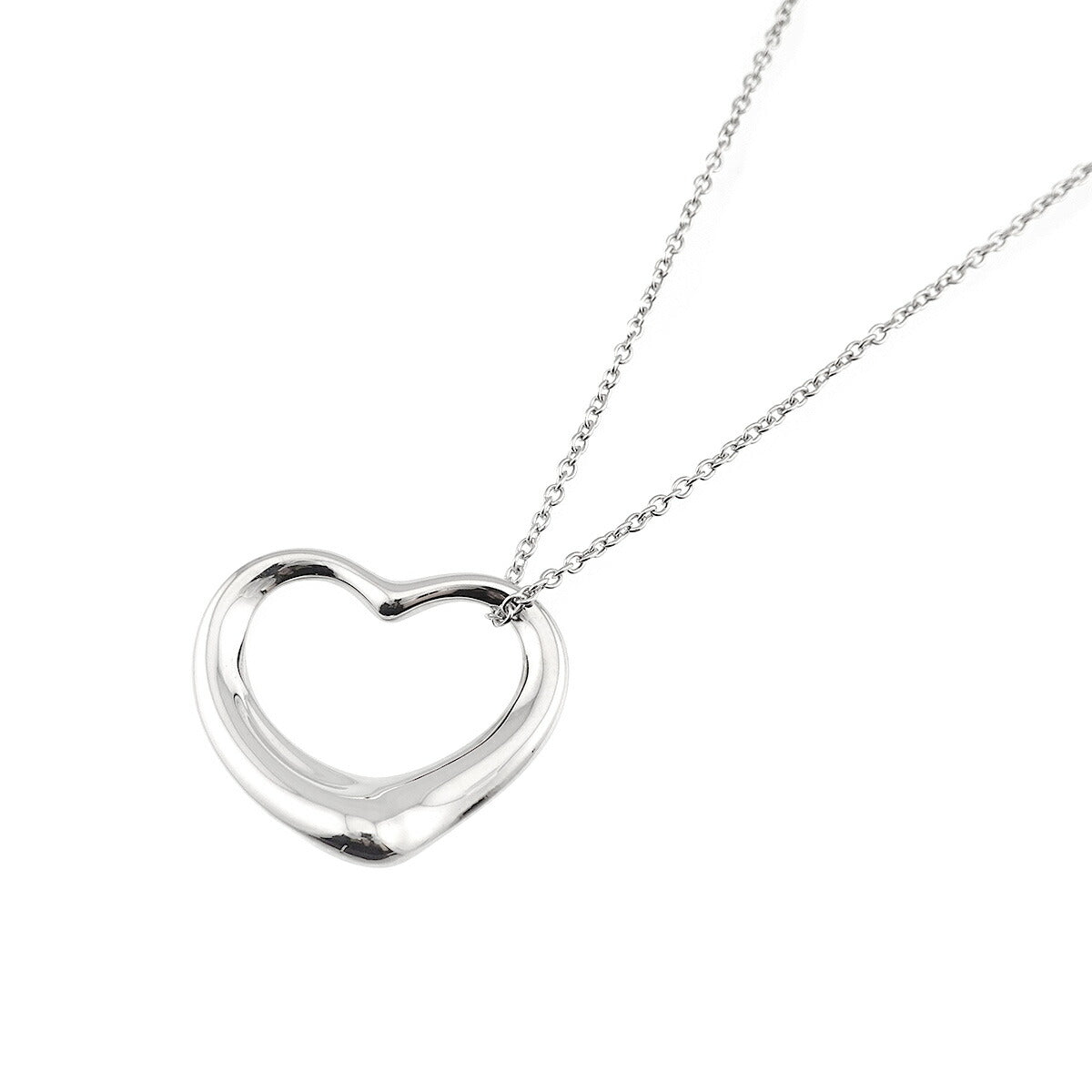 Open Heart Necklace Silver 925