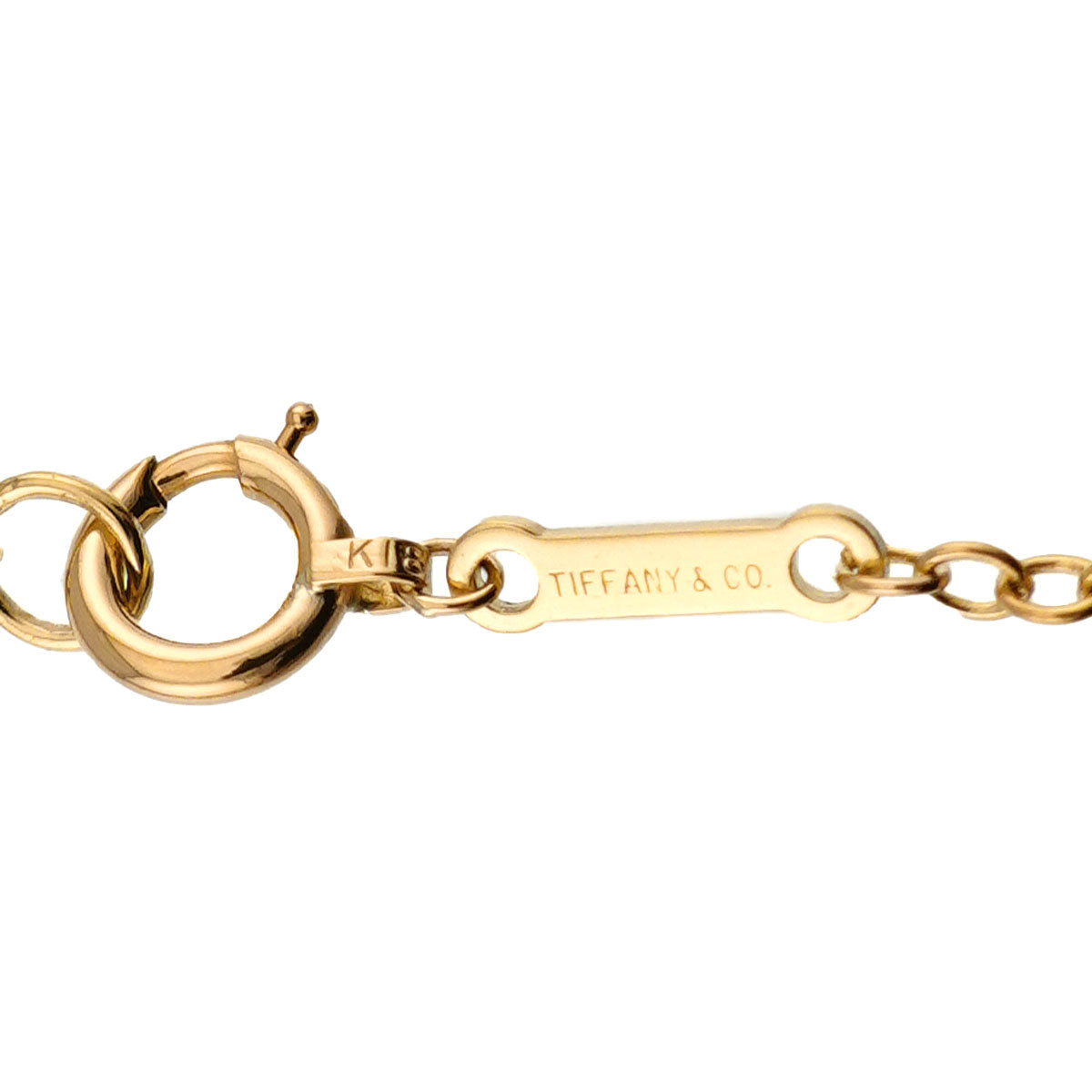 Bean Long Necklace 18K Yellow Gold 750