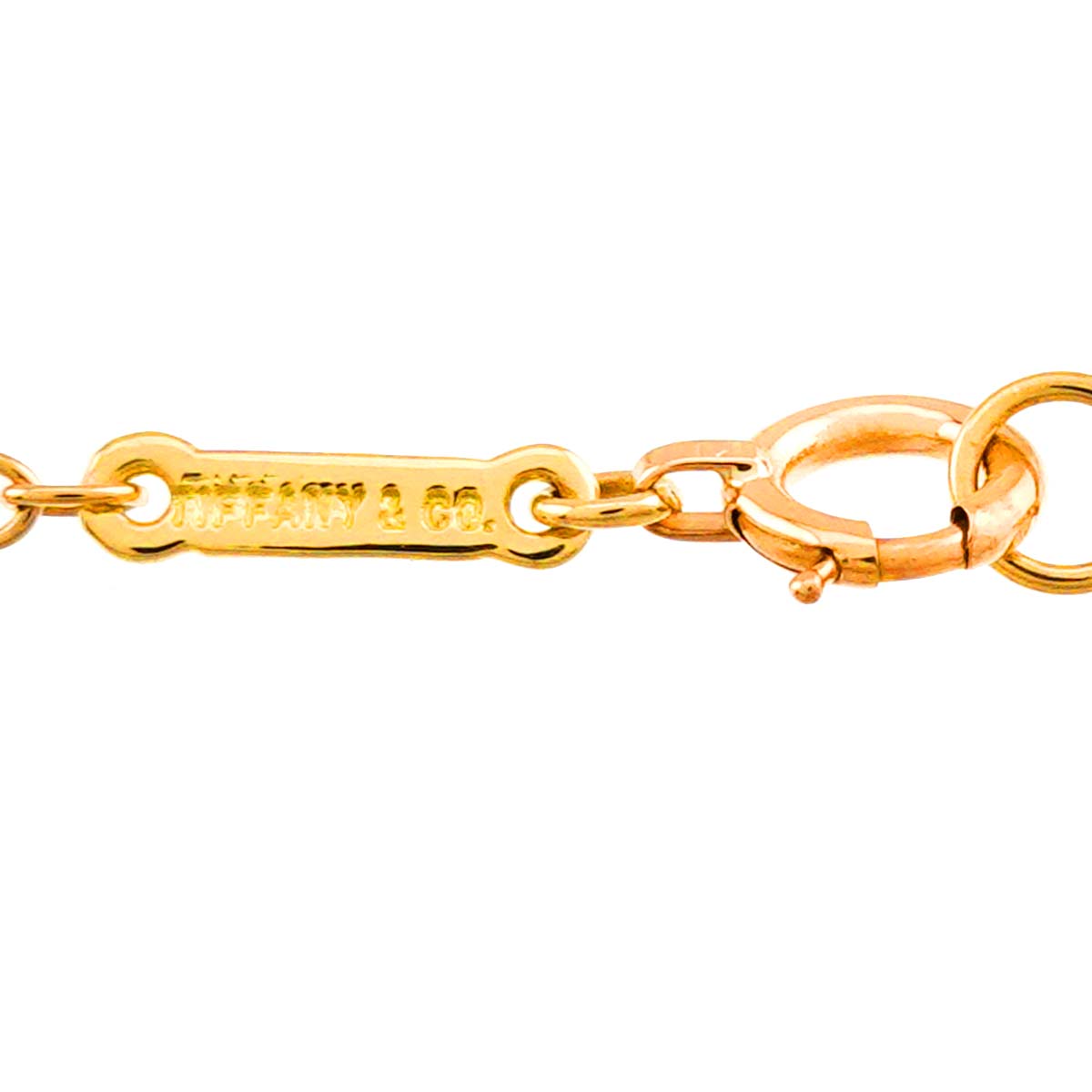 Apple motif Large Long Necklace 18K Yellow Gold 750