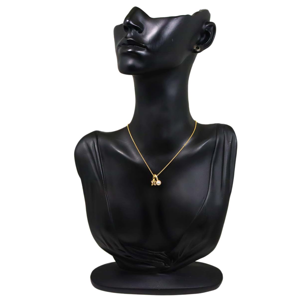 Akoya Pearl 5.6mm Diamond Necklace 18K YG 750