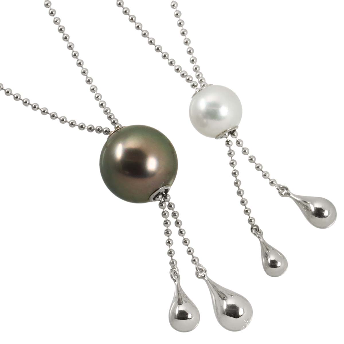 South Sea pearl Akoya Pearl Necklace 18K White Gold 750