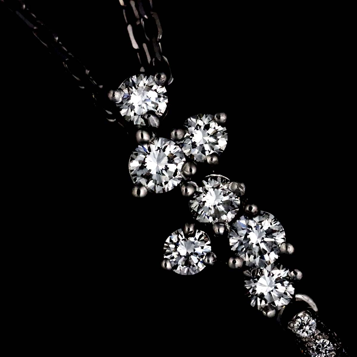Diamond 1.20ct Necklace 18K White Gold 750
