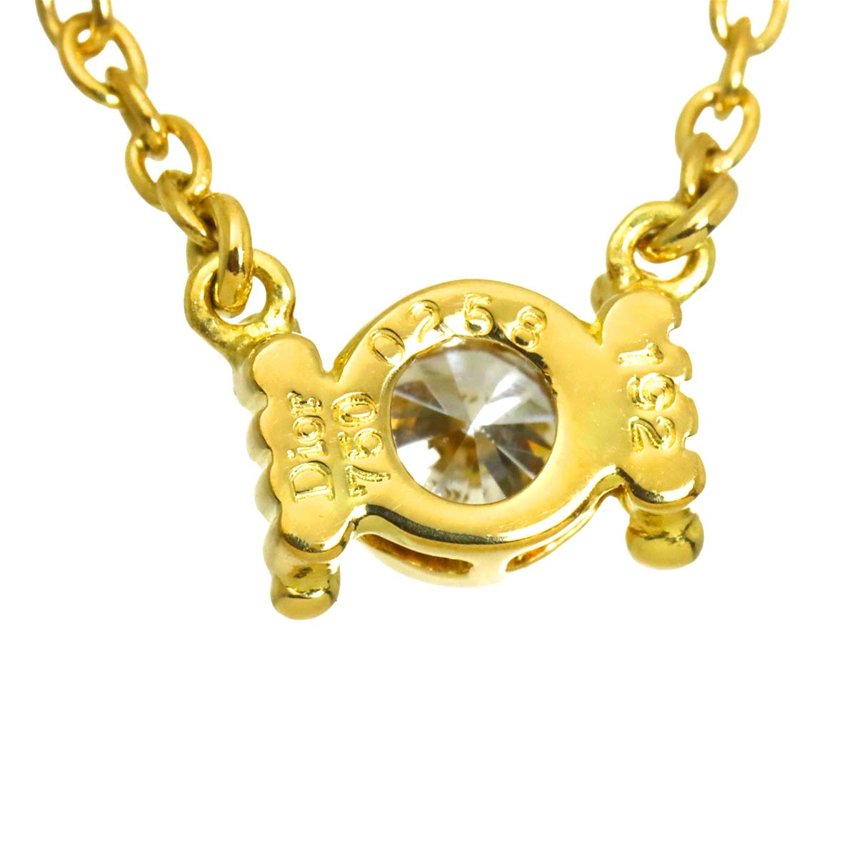 Diamond Necklace 18K Yellow Gold 750