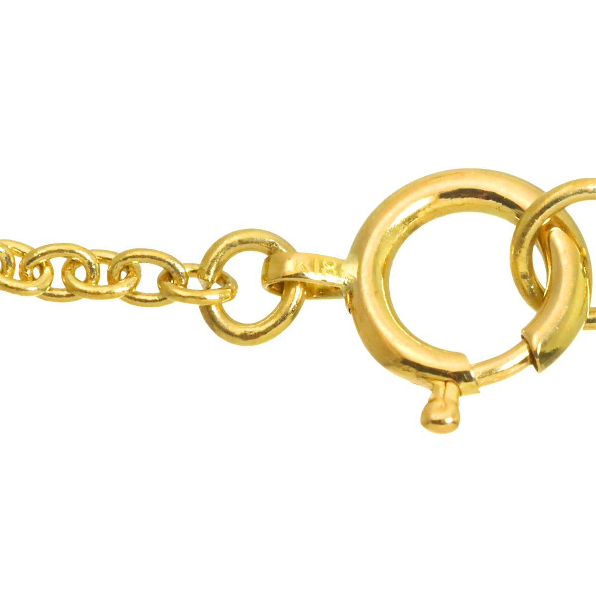 Diamond Necklace 18K Yellow Gold 750