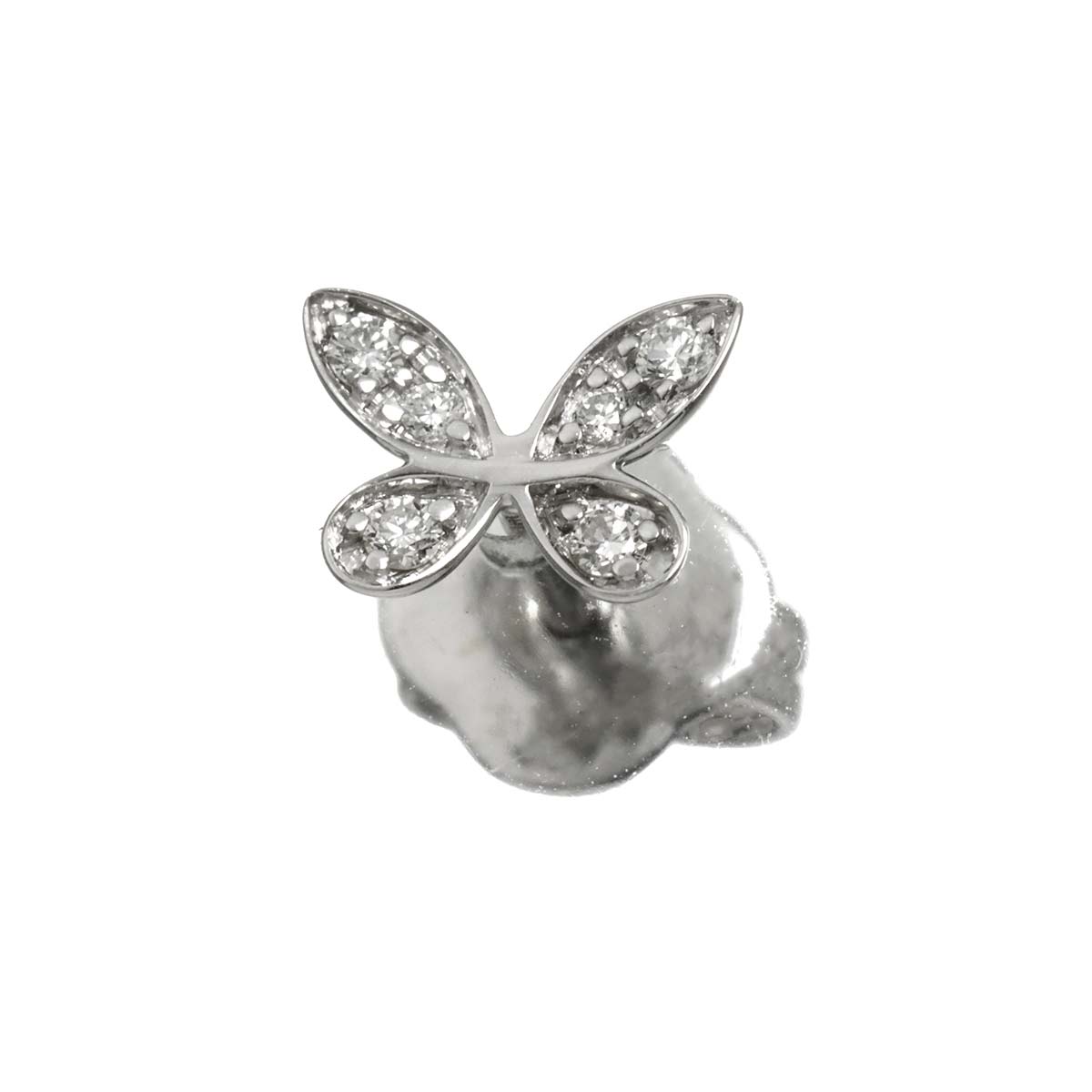 Butterfly Diamond Earring 18K WG 750 One Piece only