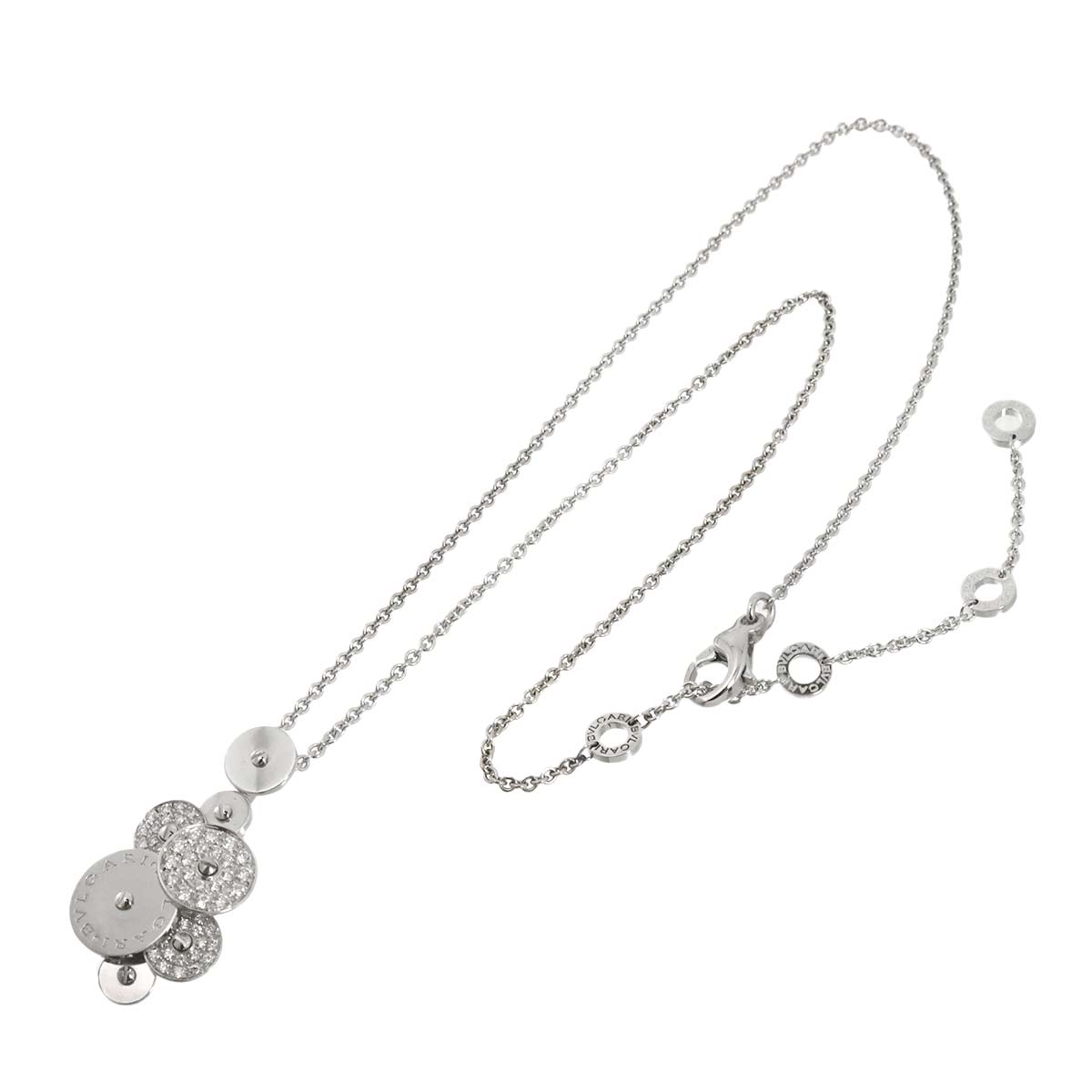 Cicladi Diamond Necklace 18K White Gold 750