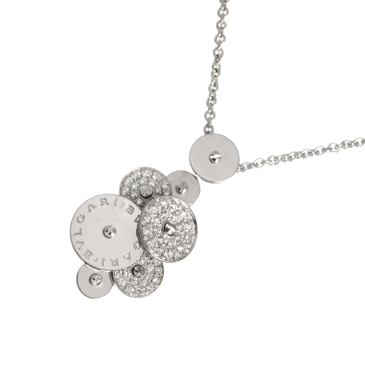 Cicladi Diamond Necklace 18K White Gold 750