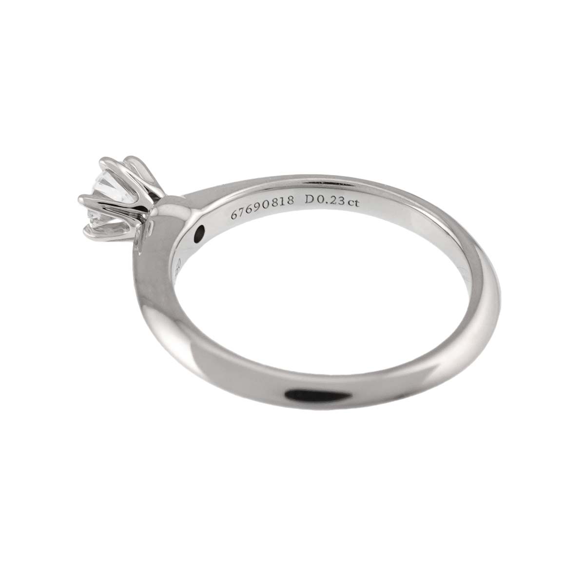 Diamond 0.23ct G/VS1/3EX Ring Pt Size3.25-3.75(US)
