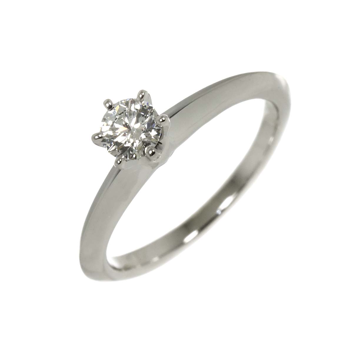 Diamond 0.23ct G/VS1/3EX Ring Pt Size3.25-3.75(US)