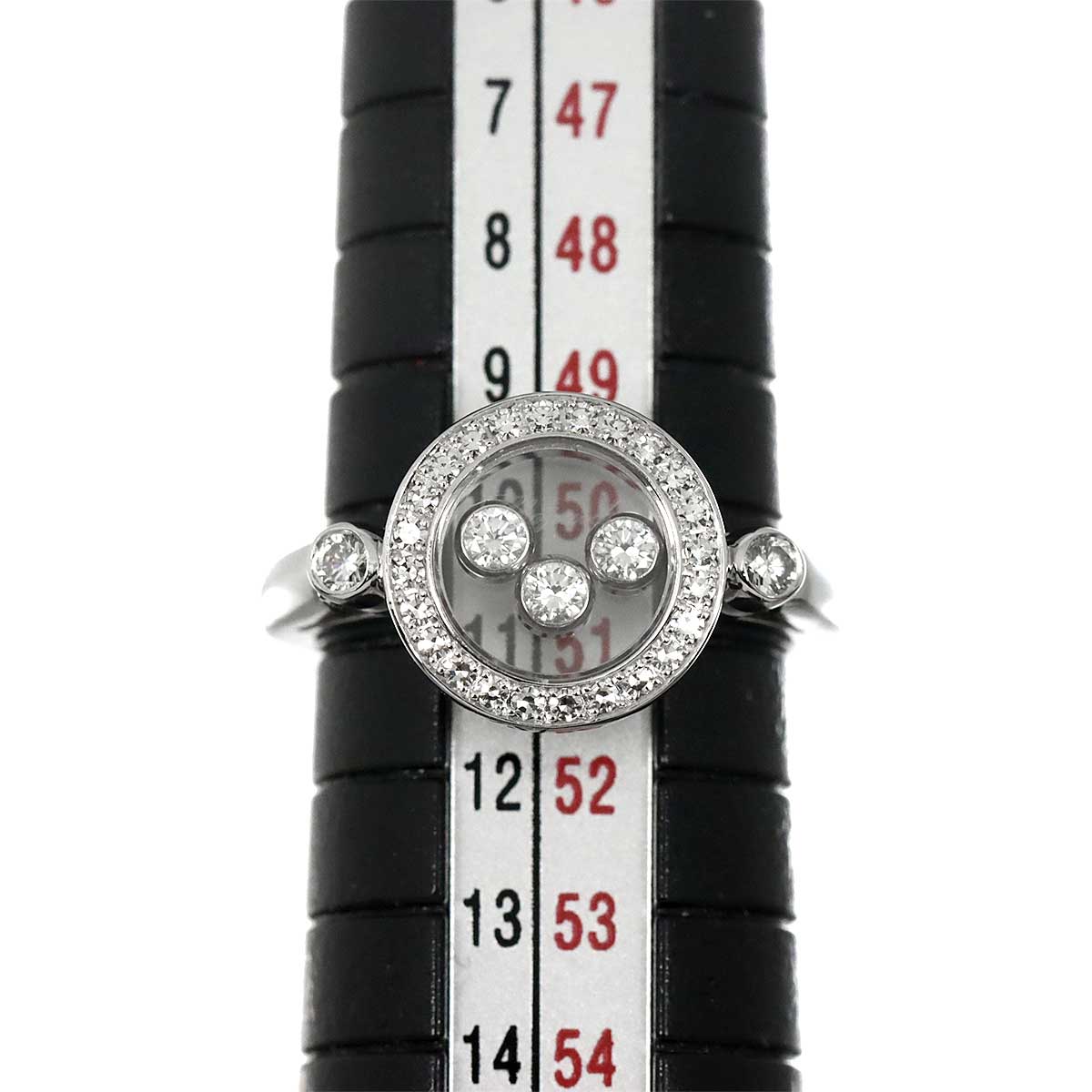 Happy Diamond Ring 18K White Gold 750 Size5.75-6(US)