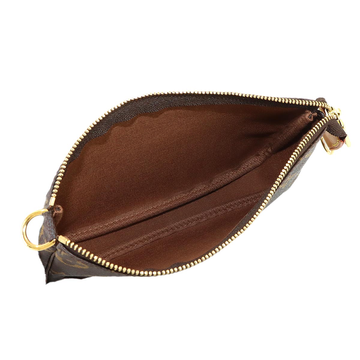 Monogram Pochette Accessoires Shoulder Bag Pouch Brown