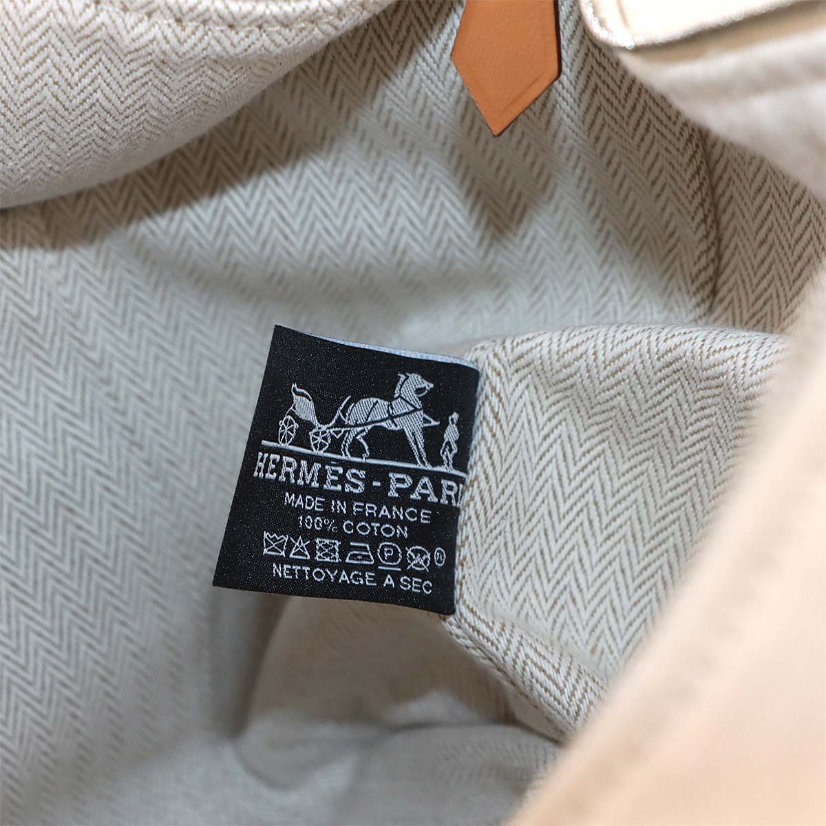 Bride a Brac GM Hand Bag Toile H Naturel Pouch