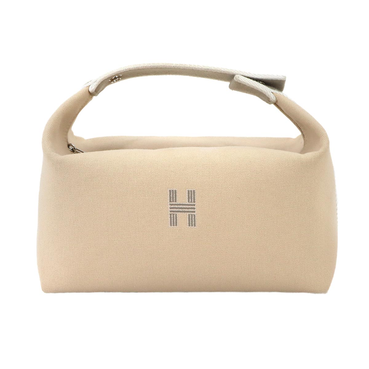 Bride a Brac GM Hand Bag Toile H Naturel Pouch