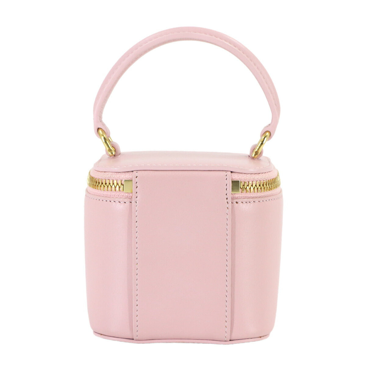Triomphe Mini Vanity Case Hand Shoulder Bag Leather Light pink