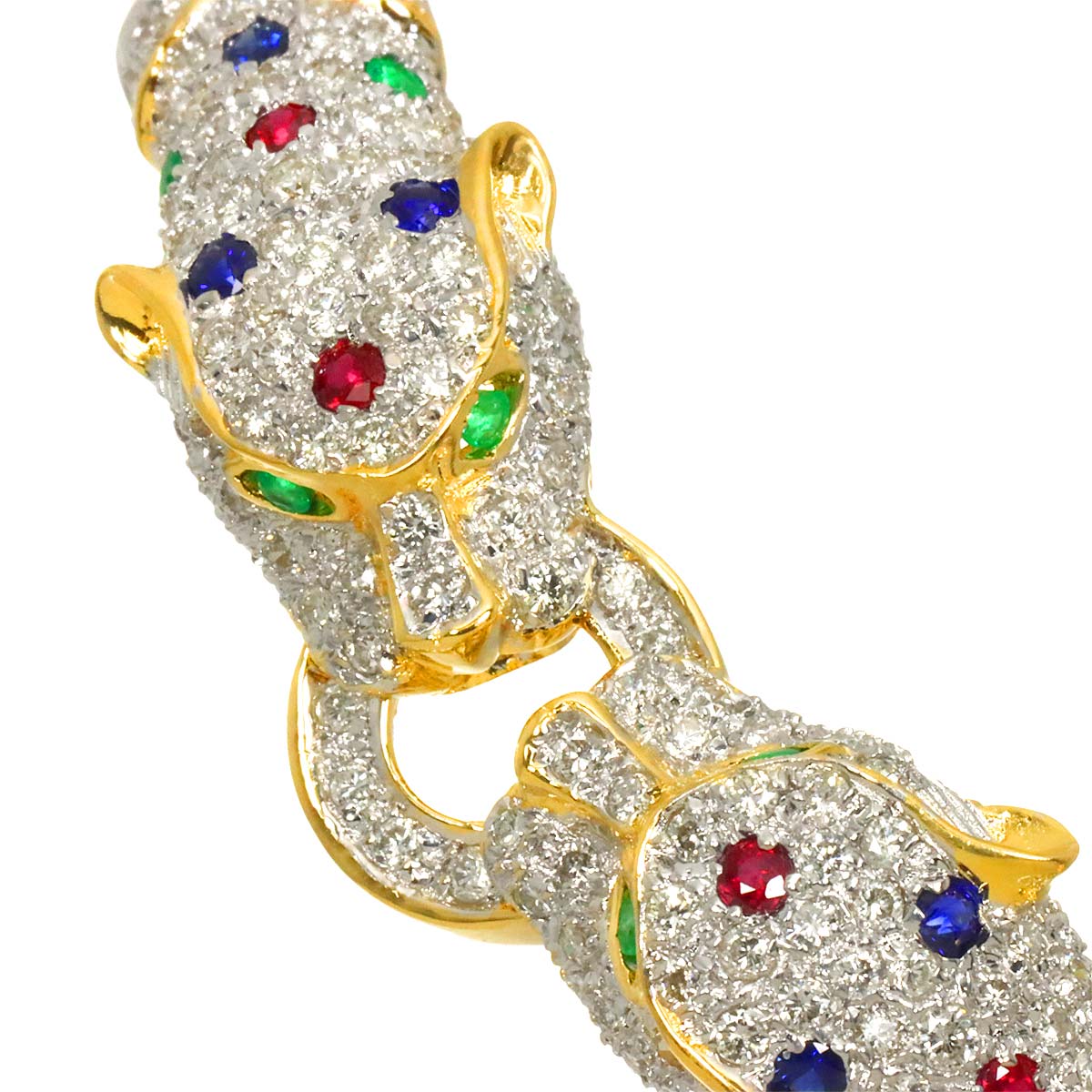 Diamond 1.85ct Multi Stone Necklace 18K YG Yellow Gold 750