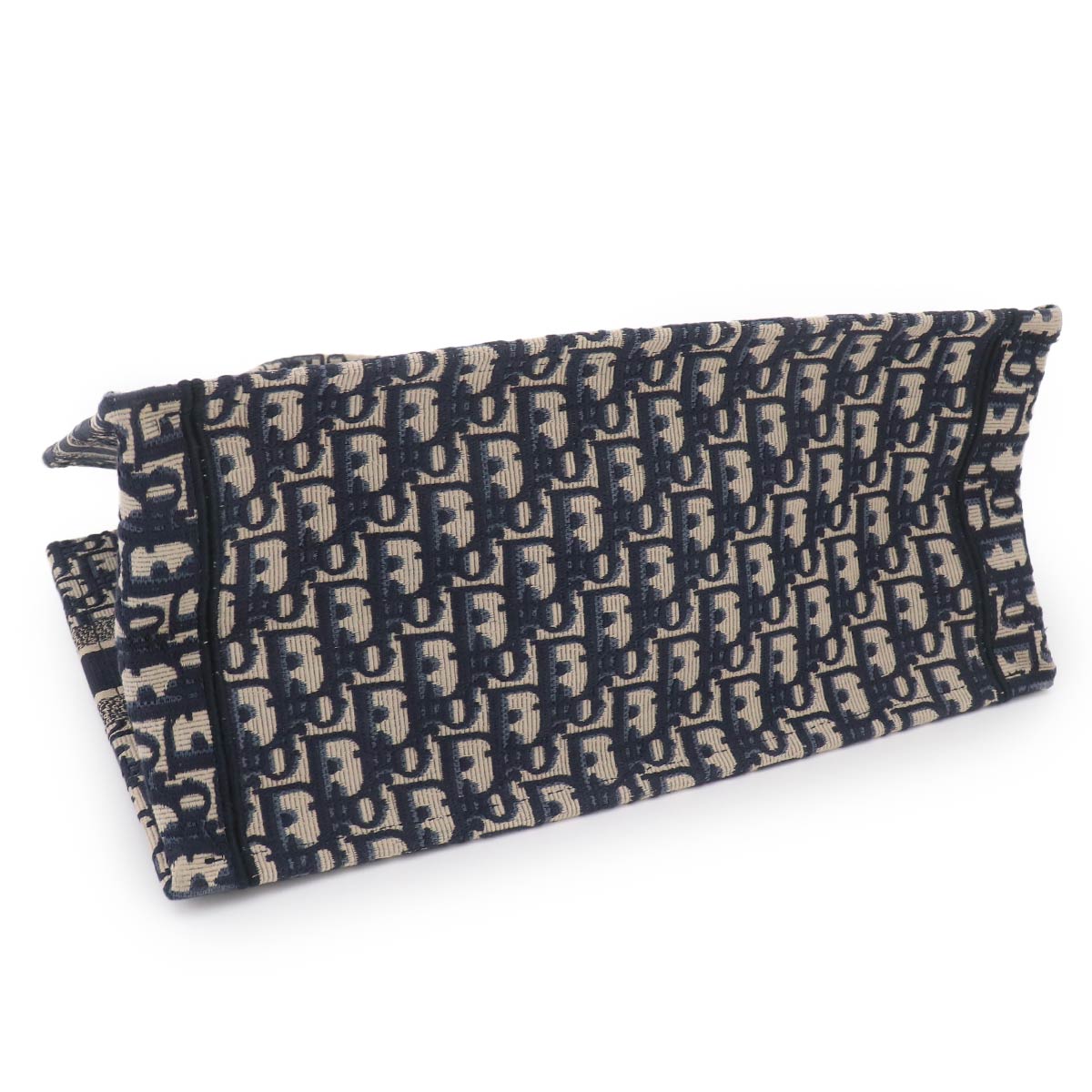 Oblique Book Tote Medium Bag Canvas Navy M1296ZRIW