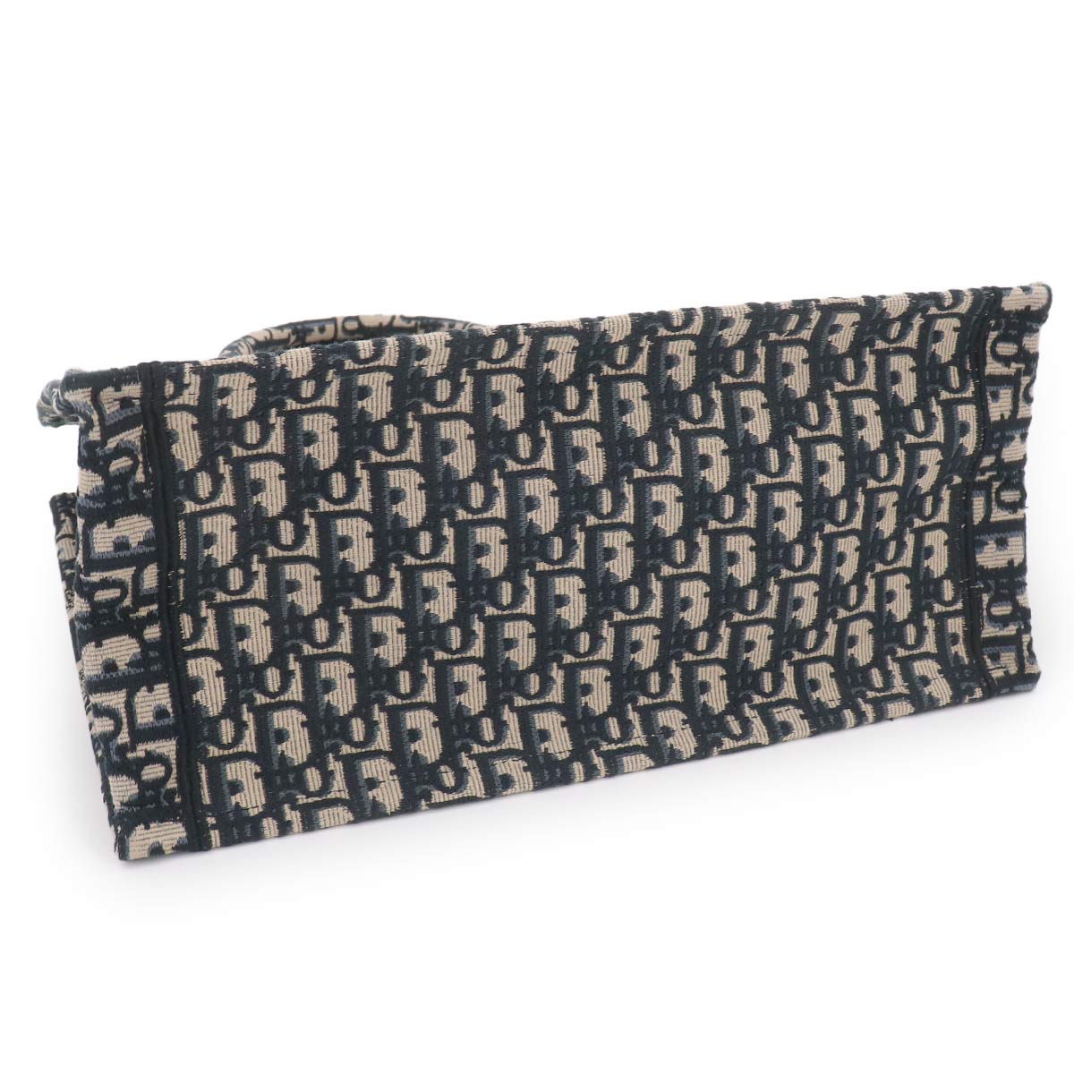 Oblique Book Tote Medium Bag Canvas Navy M1296ZRIW
