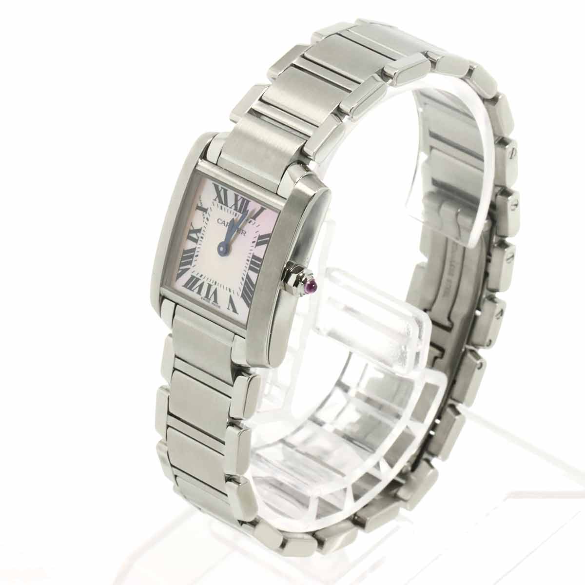 Tank Francaise SM W51028Q3 Quartz Pink Shell Dial Ladies