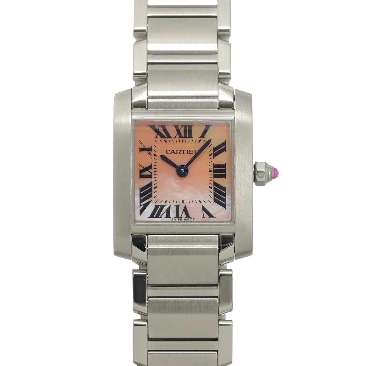 Tank Francaise SM W51028Q3 Quartz Pink Shell Dial Ladies