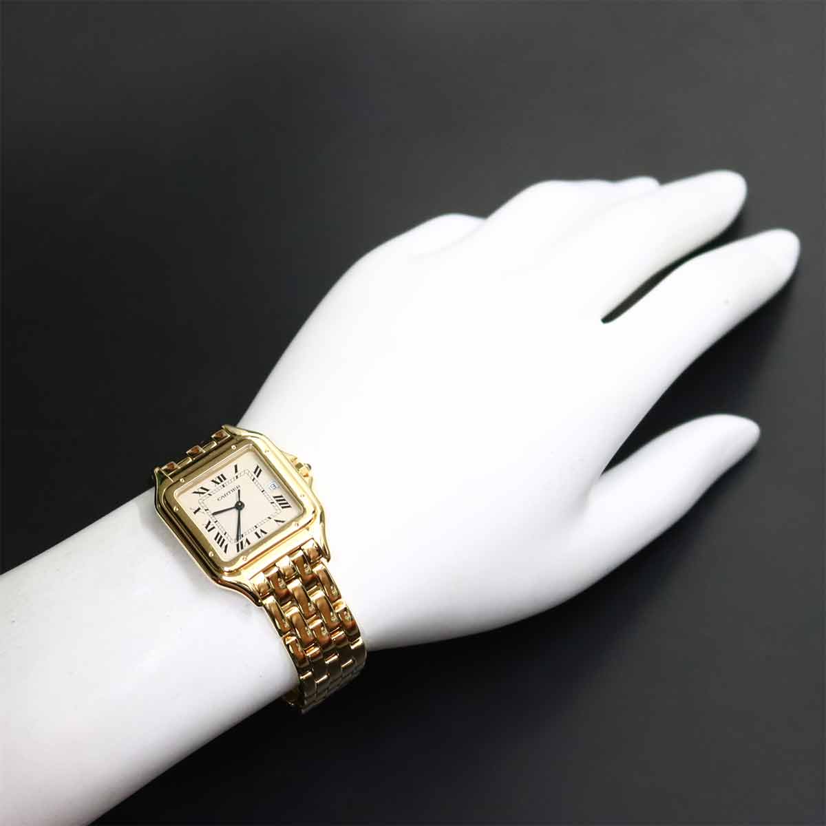 Panthere MM 83782747 750YG Quartz Date Cream Dial Boys Watch