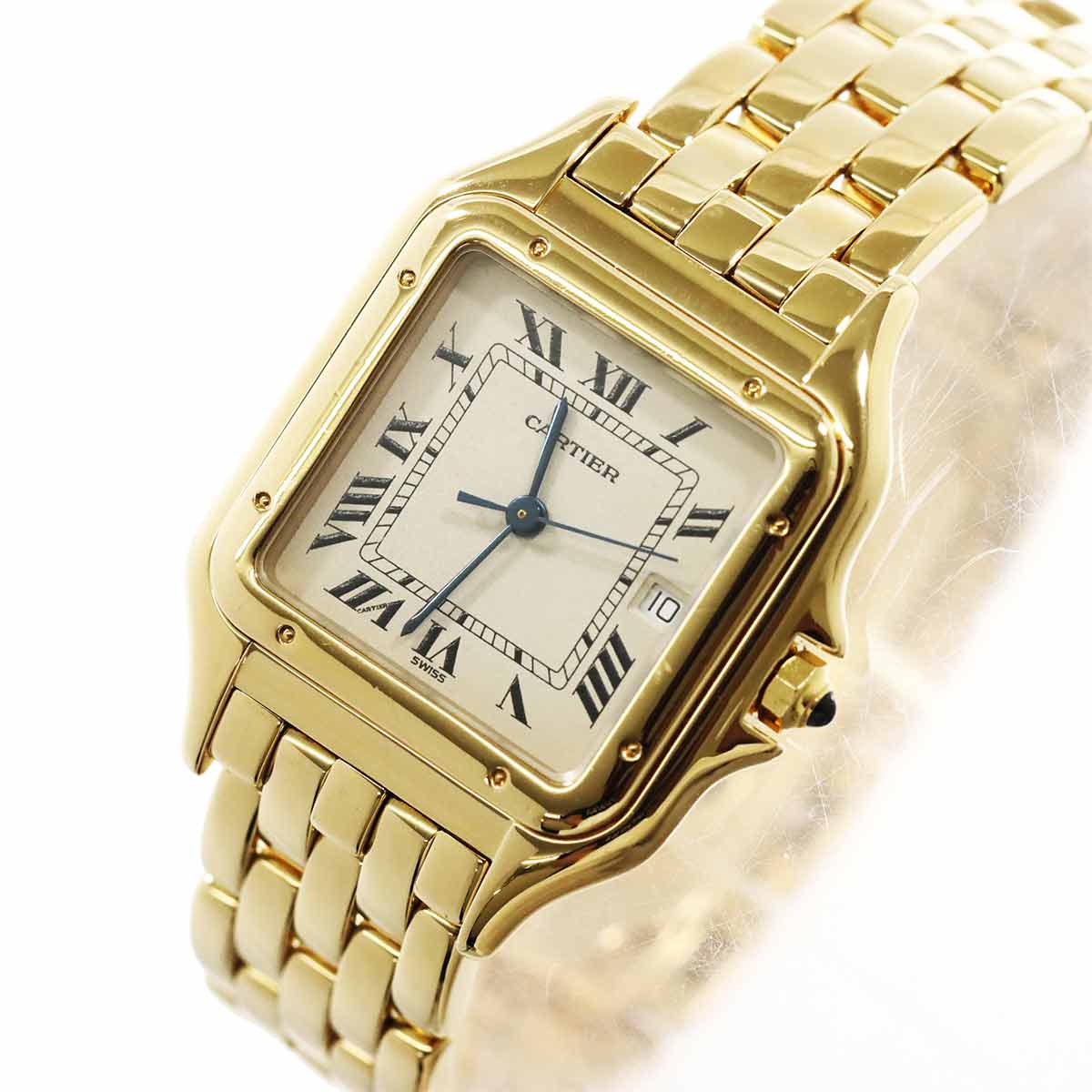 Panthere MM 83782747 750YG Quartz Date Cream Dial Boys Watch